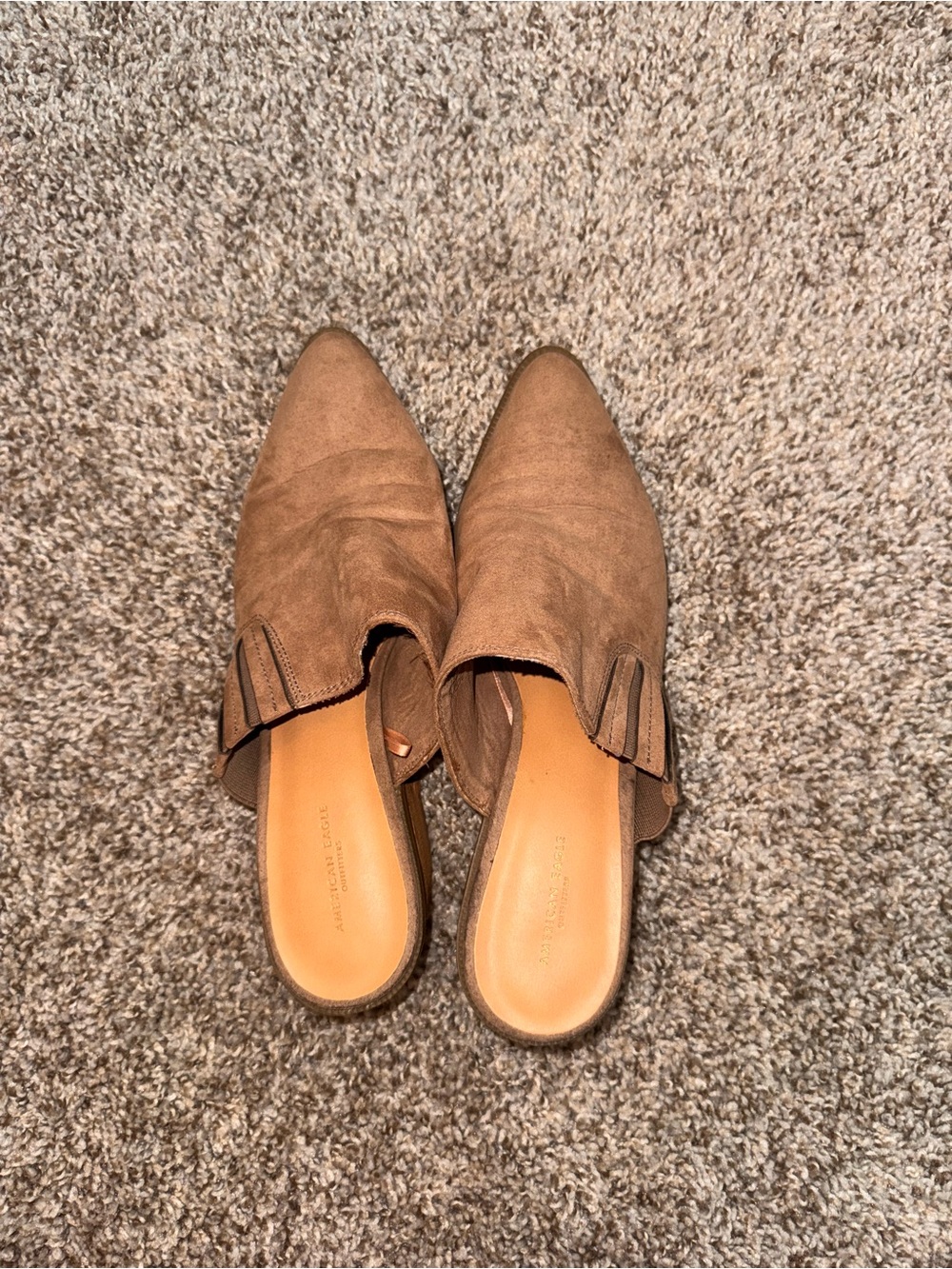 American Eagle Outfitters Tan Suede Pointed toe